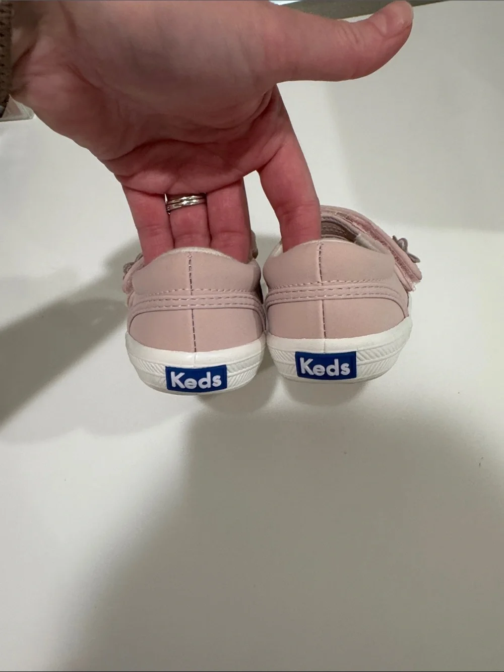 Keds Pink Mary Jane Velcro Casual Shoes - Size 10M